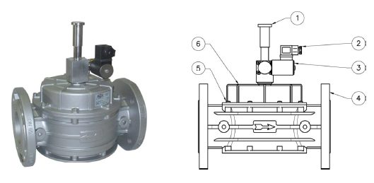 Клапан M16/RM N.A. DN65 – DN80 – DN100