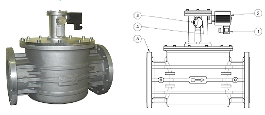 Клапан M16/RM N.С. DN125 – DN300