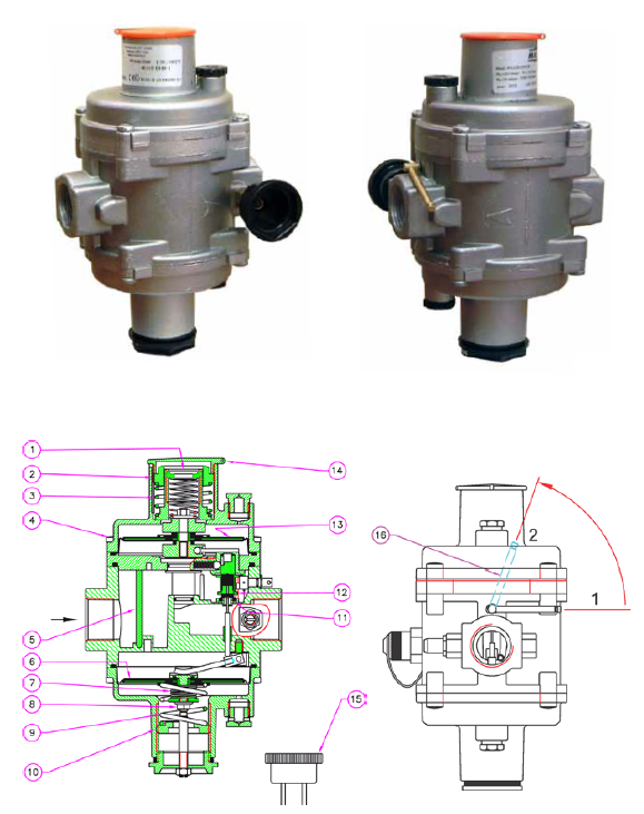  Регулятор FRG/2MB «КОМПАКТ-2» DN15 – DN20 – DN25