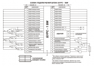 Схема подключения БУРС-1ВМ, БУРС-1ПМ